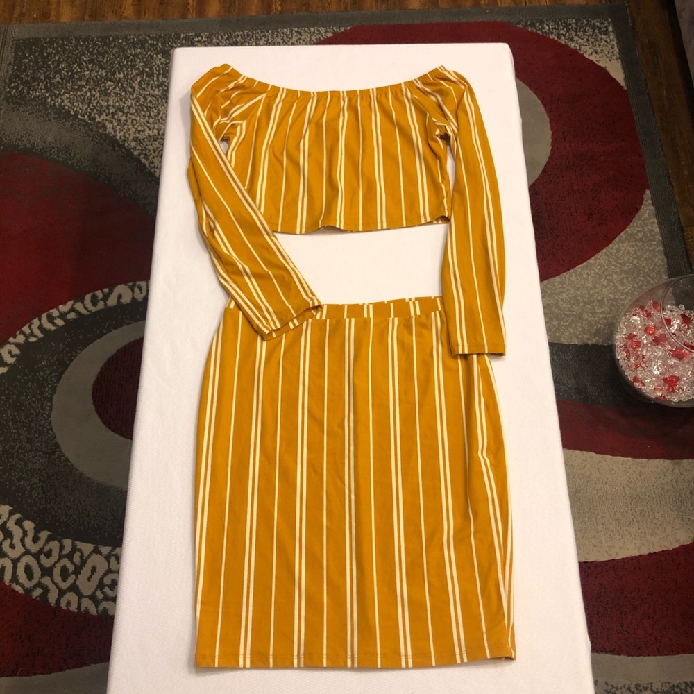 Mustard Skirt Set